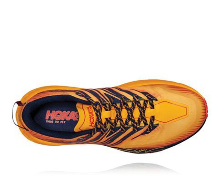 Tenis Trail Hoka One One Masculino Laranja - Speedgoat 4 - 130-PMIALH